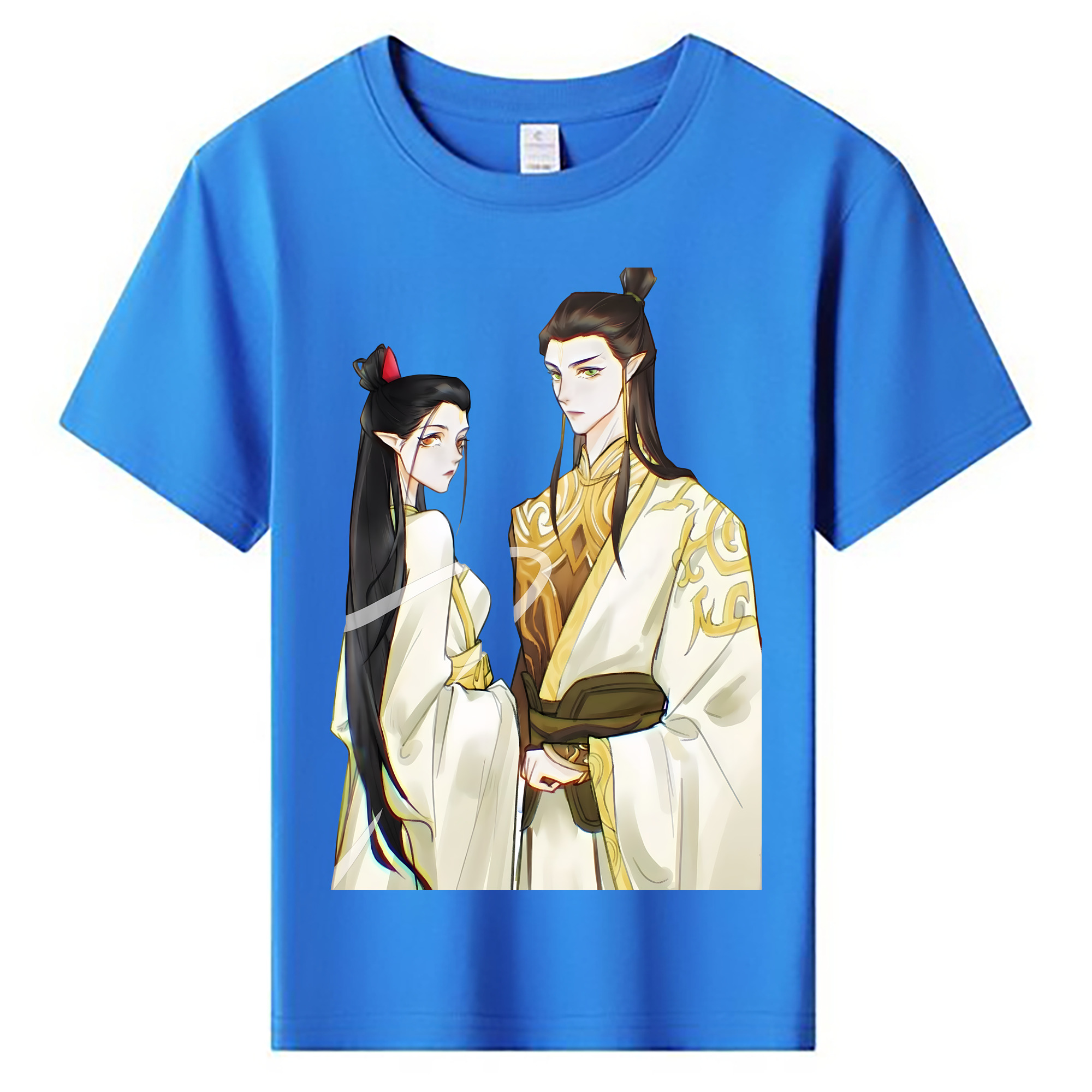 （画像用） Ne Zha 2 ナタ 魔童の大暴れ 綿100％キッズTシャツ（フロントプリント）